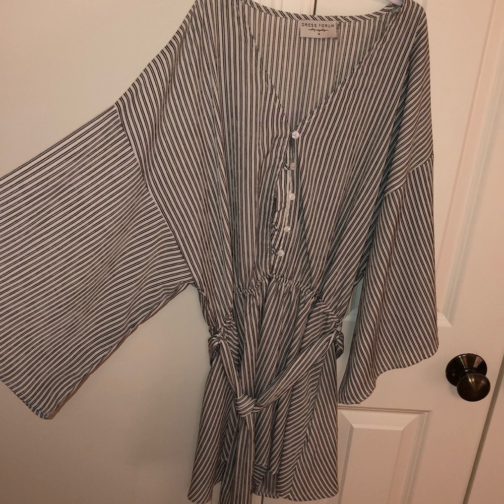boutique striped romper
